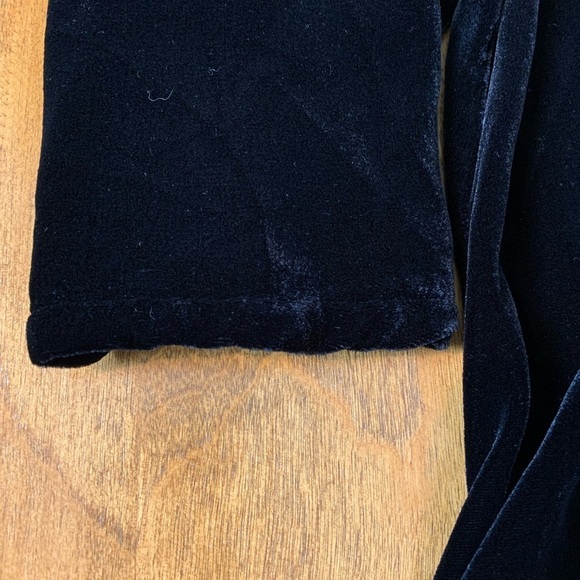 Bryn Walker Dress Black Velvet Asymmetrical Long Sleeves Size Small Witchy Y2K - Picture 4 of 10